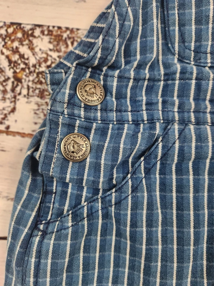 Винтажные синие клетчатые шорты Little Arizona Jean Co. — размер 2T — 100% хлопок - Изображение 3 из 4