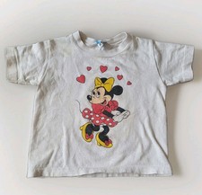 Vintage 80s Minnie Mouse Kids T-shirt Size Small Pink Walt Disney World