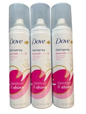 3 PACK Dove EXTRA HOLD HAIRSPRAY Long-Lasting Control Shine 7 oz each