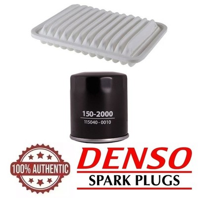 DENSO Engine Oil & Air Filter Set for TOYOTA COROLLA 2009 - 2018 L4 1.8L L S LE