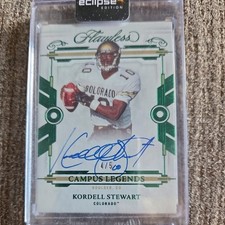 KORDELL STEWART 2022 Flawless AUTO signed Campus Legends 4/5 buffs steelers gre