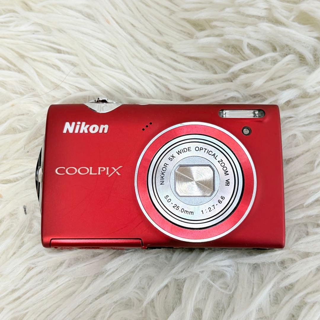 Nikon COOLPIX S5100 Red Compact Camera With Battery From Japan | eBay