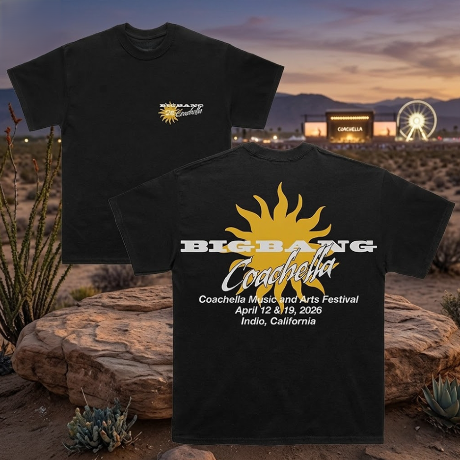 SORA　Coachella KAZE Tシャツ S/Mサイズ HOT NEW ITEM! Bigbang Sundaze Coachella 2026 Shirt Black All Size