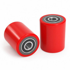 Pallet Jack Load Wheels 3" x 3.75", Polyurethane (PU) Heavy Duty Replacement