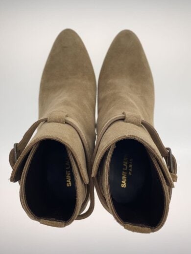 SAINT LAURENT Stivali corti taglia 37 BEG camoscio 498372