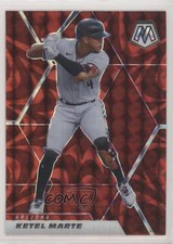 2021 Panini Mosaic Reactive Red Mosaic Prizm Ketel Marte #65 0c3e