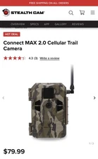 Stealth Cam Connect Max 2.0 Cellular Trail Cam Set Of Six New In Box