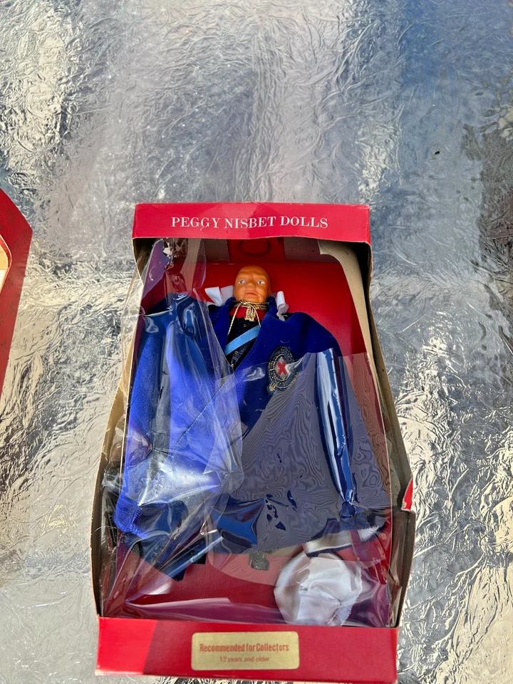 Juego de 4 Muñecas Peggy Nisbet Nuevas en Caja - Serie Real Hechas a Mano Inglaterra De Colección Foto 4 de 4