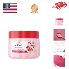Pomegranate  Shea Butter Body Scrub Exfoliates and Deeply Nourishes for Smoo...