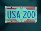 1976 Illinois SAMPLE License Plate Tags USA 200 Collector bicentennial package — photo 2