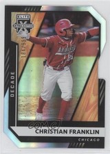 2021 Panini Elite Extra Edition Decade Die-Cut /203 Christian Franklin #123 13ka