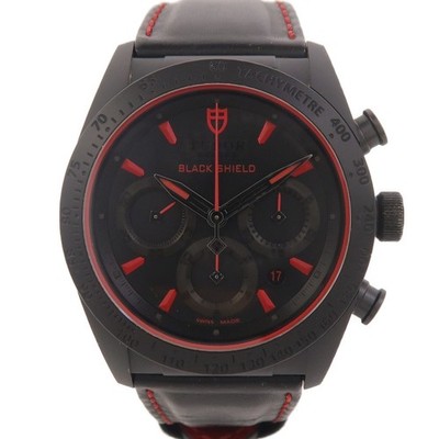 TUDOR Fastrider Black Shield Automatic Watch 42000C Stainless Steel Black