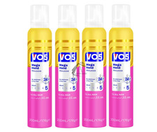 Image of 4 x VO5 MEGA HOLD Styling Mousse 200ml- For All Hair Types - Floral Fruity Scent