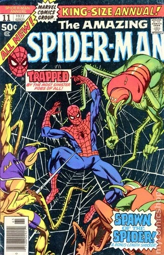 Amazing Spider-Man Annual #11 VG 4.0 1977 Stock Image Low Grade