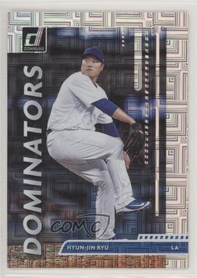 2020 Panini Donruss Dominators Vector Hyun-Jin Ryu #D-6 9h3