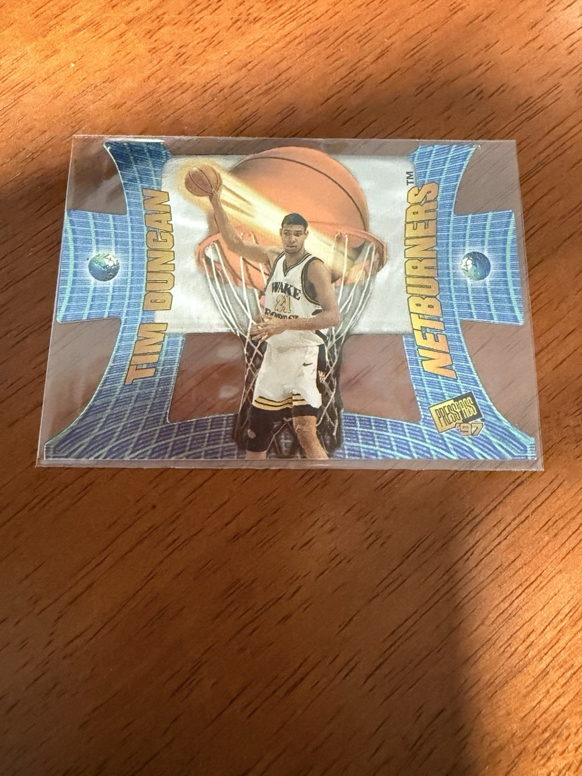 1997 Press Pass - Net Burners Tim Duncan #NB1 (RC)