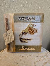 Photo Album Handcrafted In JAMAICA Dried Leaves And HandMade Paper
