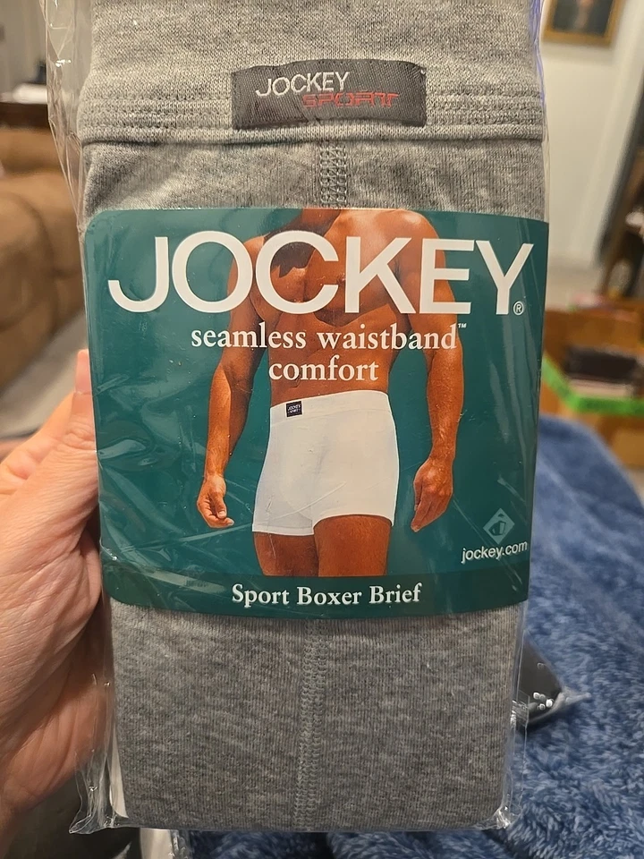 Jockey Sport Boxer Brief XL Lote de 3 Cintura Sin Costuras Cómoda Negro Gris Nuevo  Foto 4 de 4