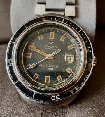 Zodiac Super Sea Wolf 75ATM, vintage, 1960-70