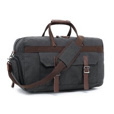 Canvas Duffle Bag for Travel 50L Canvas Travel Duffel Bags with Shoes Compart...
