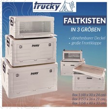 Storage Box Auswahl Camping Klappbox Klappkiste faltbar Beige Storage Box trucky