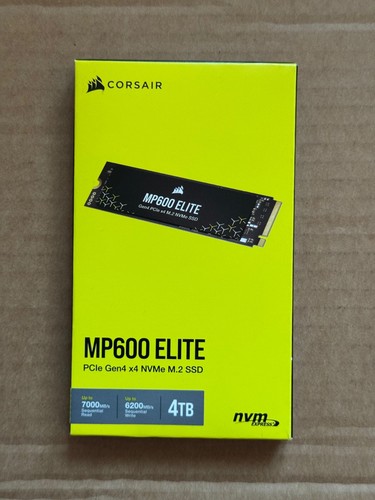 Corsair MP600 ELITE 4TB M.2 NVMe SSD PCIe 4.0 Gen4 7000MB/s Lesen 6200MB/s