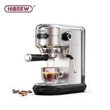 HiBREW Coffee Maker Cafetera 20 Bar Inox Semi Automatic Super Slim ESE POD& Powd