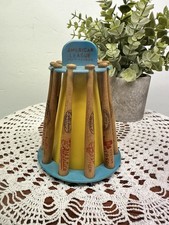 10 1960s Louisville slugger Wooden Mini Bat display Bank American League 1960s