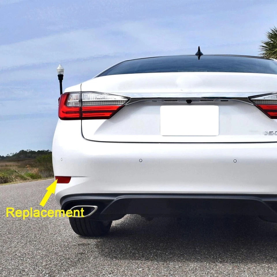 Luz reflectora lateral para parachoques trasero izquierdo apta para Lexus ES350 ES300h 2013-18 Foto 4 de 4