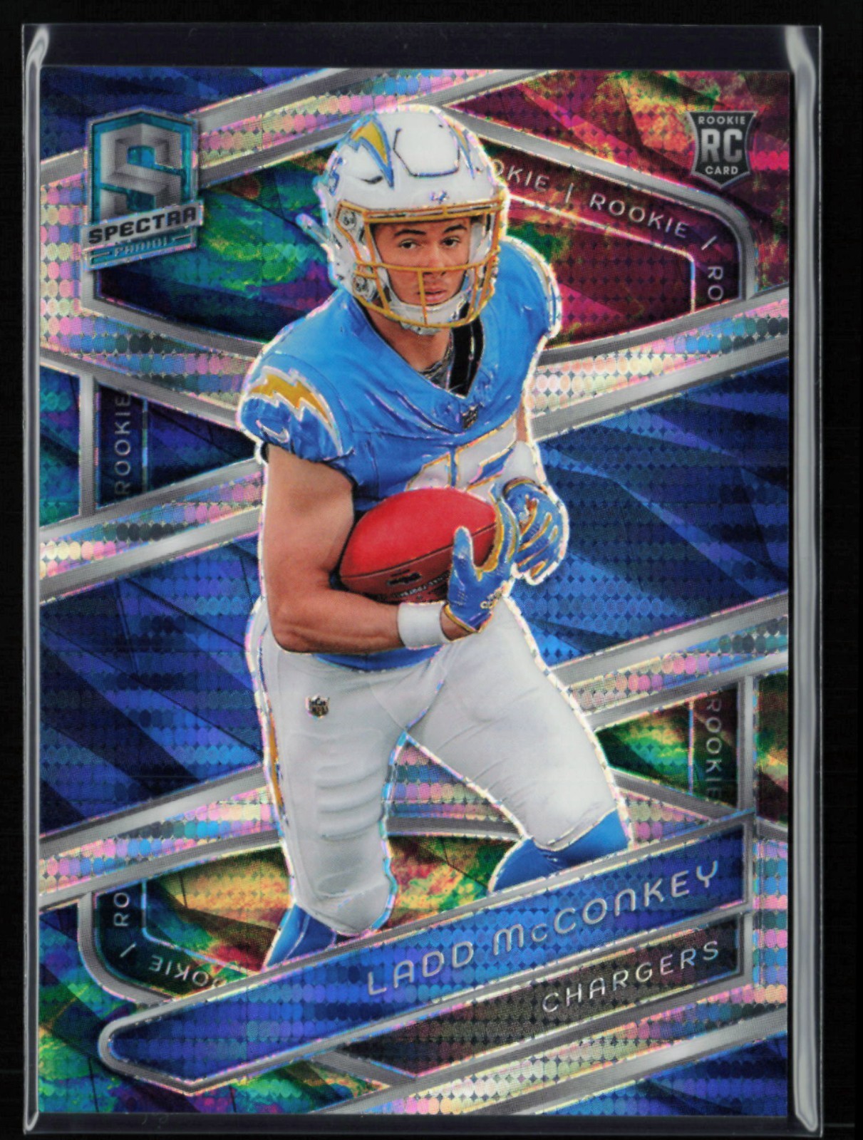 2024 Panini Spectra - Rookies Celestial Prizm #127 Ladd McConkey /99 LA Chargers