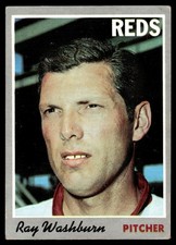 1970 Topps Baseball Ray Washburn Cincinnati Reds #22 EX Card