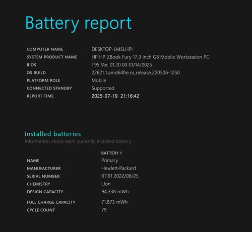 HP Zbook Fury 17.3 G8 Workstation I7-11850H 64GB RAM 1TB SSD RTX A2000 Win11 Pro - Picture 10 of 11