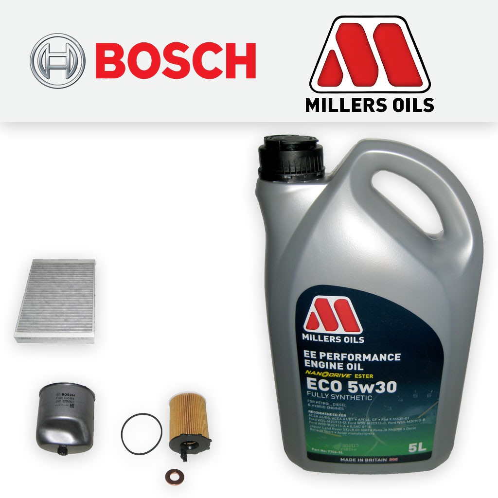 SERVICE KIT for VOLVO S60 1.6 D DIESEL OIL FUEL CABIN FILTERS +OIL (2011-2015)