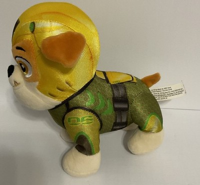 Paw Patrol 8'' RUBBLE Aqua Pups Puppy Dog Plush From Nickelodeon
