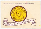 c1962 Bishop Guilfoyle High School Altoona PA Water Slide Decal College House