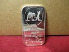 SilverTowne Miner 1 oz. .999% Pure Silver Bullion Art Bar! BU Mint!
