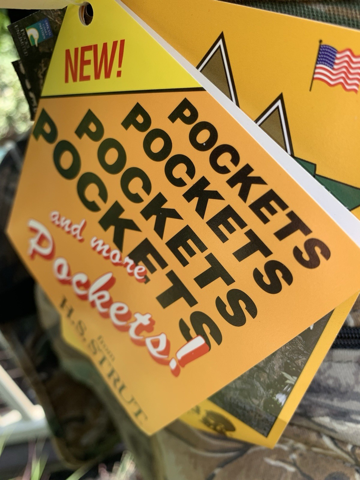 H.S. Strut Turkey Hunting Vest Poly/Cotton Advantage Camo L/XL Seat NWT