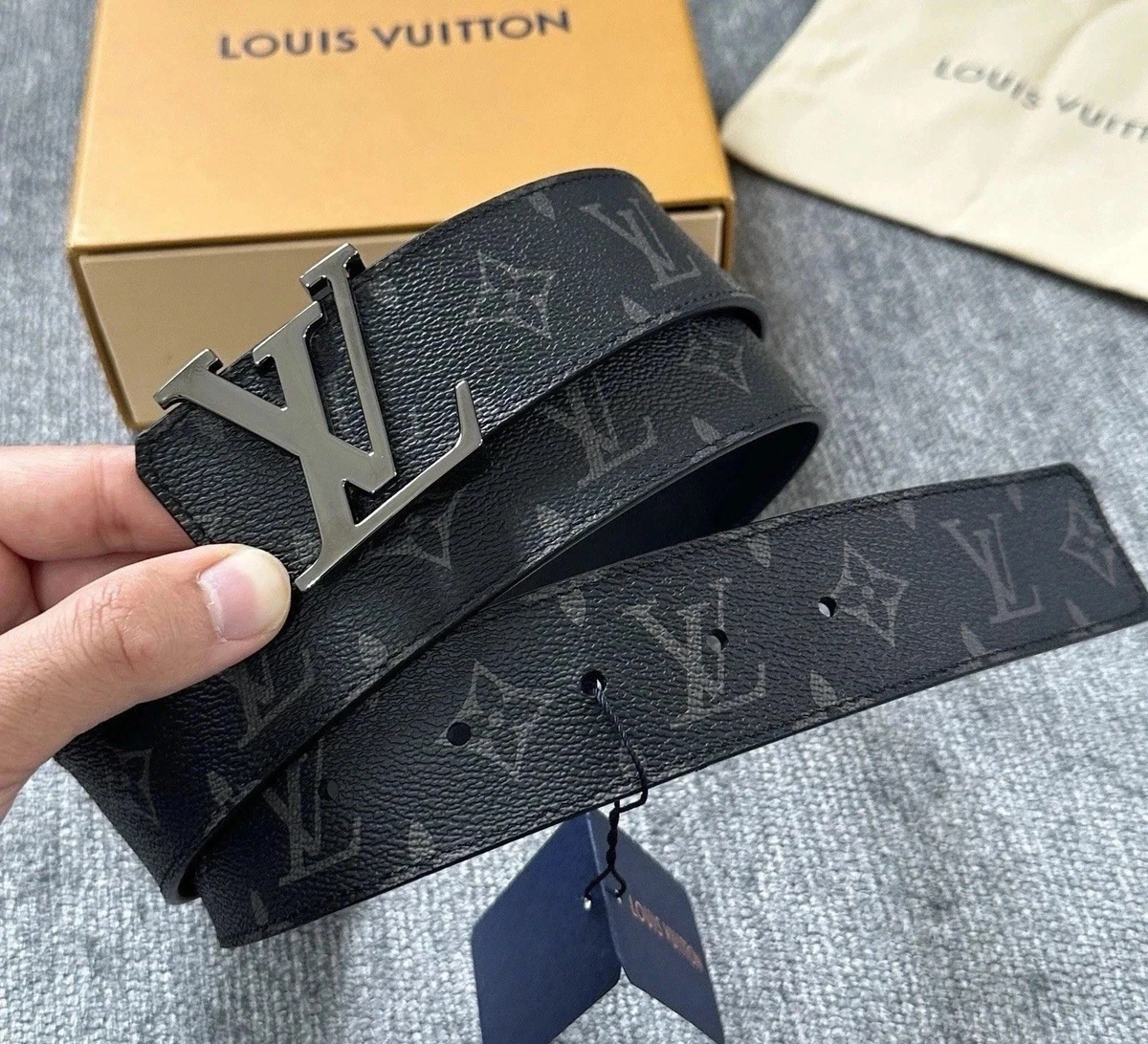 Louis Vuittonブラック ベルト Louis Vuitton Black Belts for Men for sale | eBay