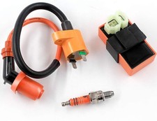 High Performance Racing AC Cdi Box 6pin Ignition Coil 3 Electrode Spark Plug