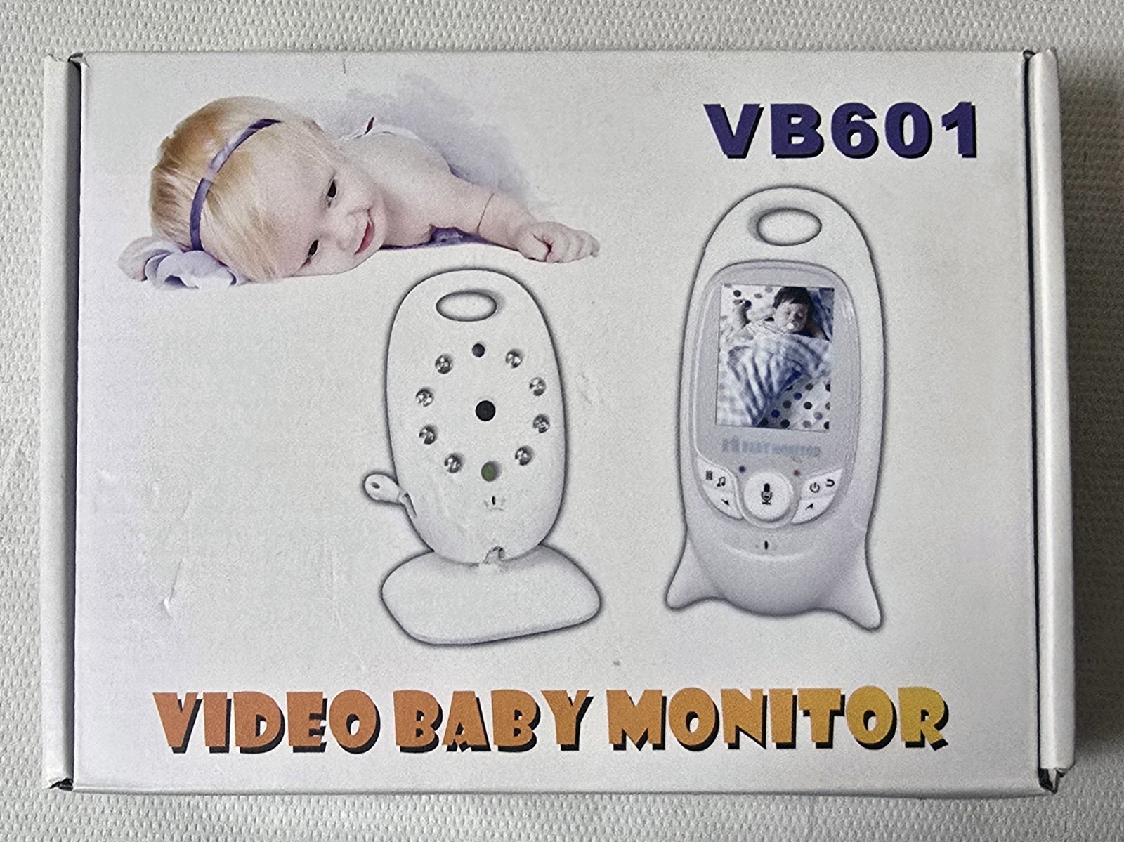 Baby Monitor Wireless Video LCD Audio Visione Notturna Monitoraggio bimbo.