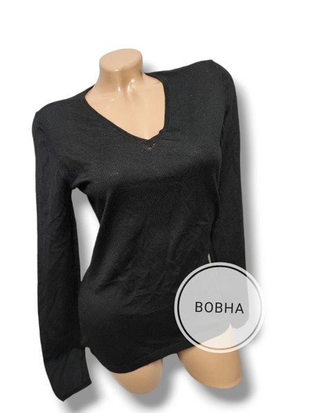 Women Rene Lezard Sweater Black Wool 38