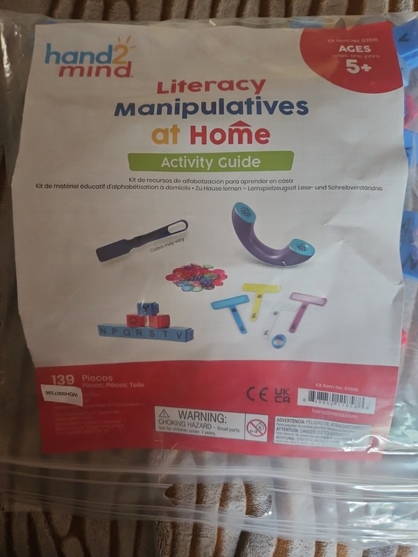 Hand 2 Mind Literacy Manipulatives At Home Kit Homeschool  Ages 5+ New In Bag