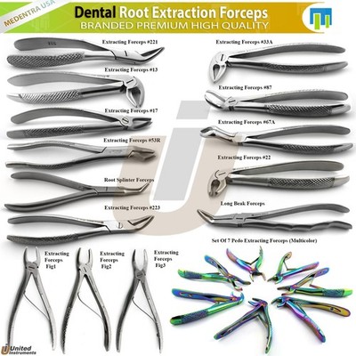 Pedo Extracting Forceps Universal Dental Root Extraction Remover Forceps