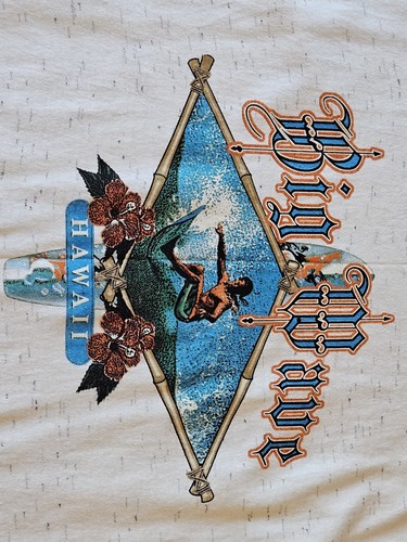 Vintage Big Wave Hawaii Surfing Graphic T-Shirt Mens Large Single Stitch w/ Tags - Picture 2 of 7
