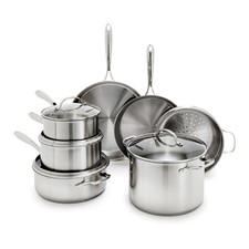 GreenPan Stainless Steel Cookware Set, 11 Piece, Induction Cookware, Dishwash...