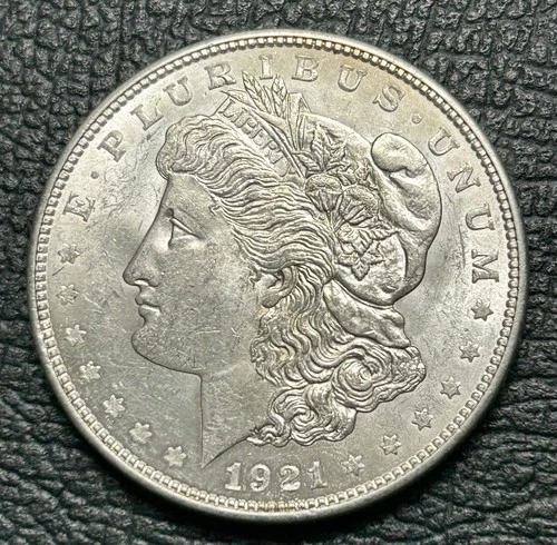 1921-D Morgan Silver Dollar - AU