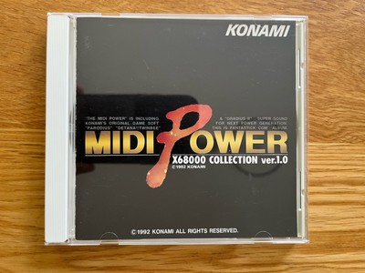 MIDI POWER X68000 COLLECTION ver.1.0 SOUNDTRACK KICA-7602 Konami Parodius Rare!