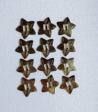 12 gold Star Western Craft Conchos 1 3/4"