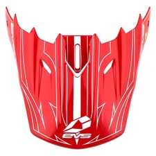 EVS Sports H16T5P-VSRW Red/White Visor for T5 Pinner Helmet