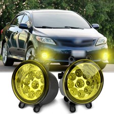 Yellow Fog Lights Driving Bumper Lamps Leftright For Toyota Corolla 2009-2013